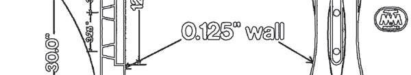 Swinger Sidewalk Sign Direct from the Factory Lowest internet pricing Swinger technical drawing separator bar